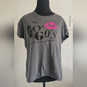 Go-Go's Band Gray Our Lips Are Sealed Graphic Tee XXL (Tiny Fit) XL
